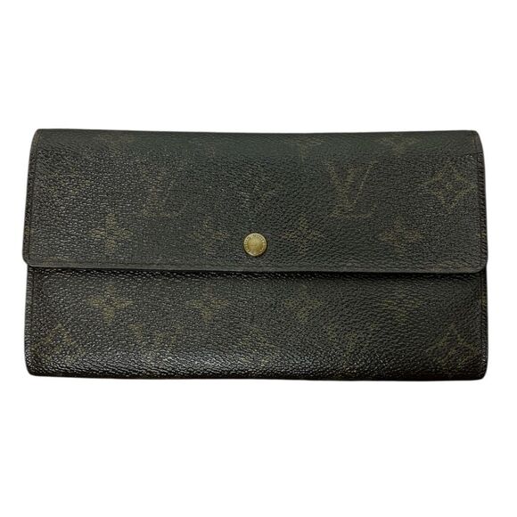 Louis Vuitton Sarah Monogram Wallet LV Brown Snap - Picture 1 of 7